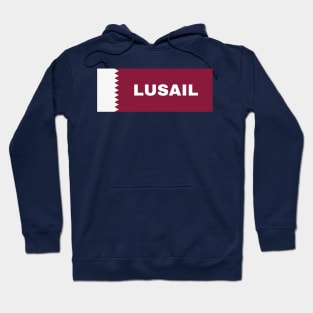 Lusail City in Qatar Flag Hoodie